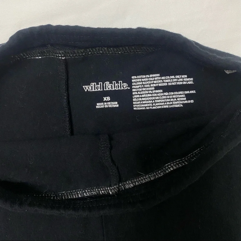 Wild Fable | High Rise Biker Shorts Black 8
